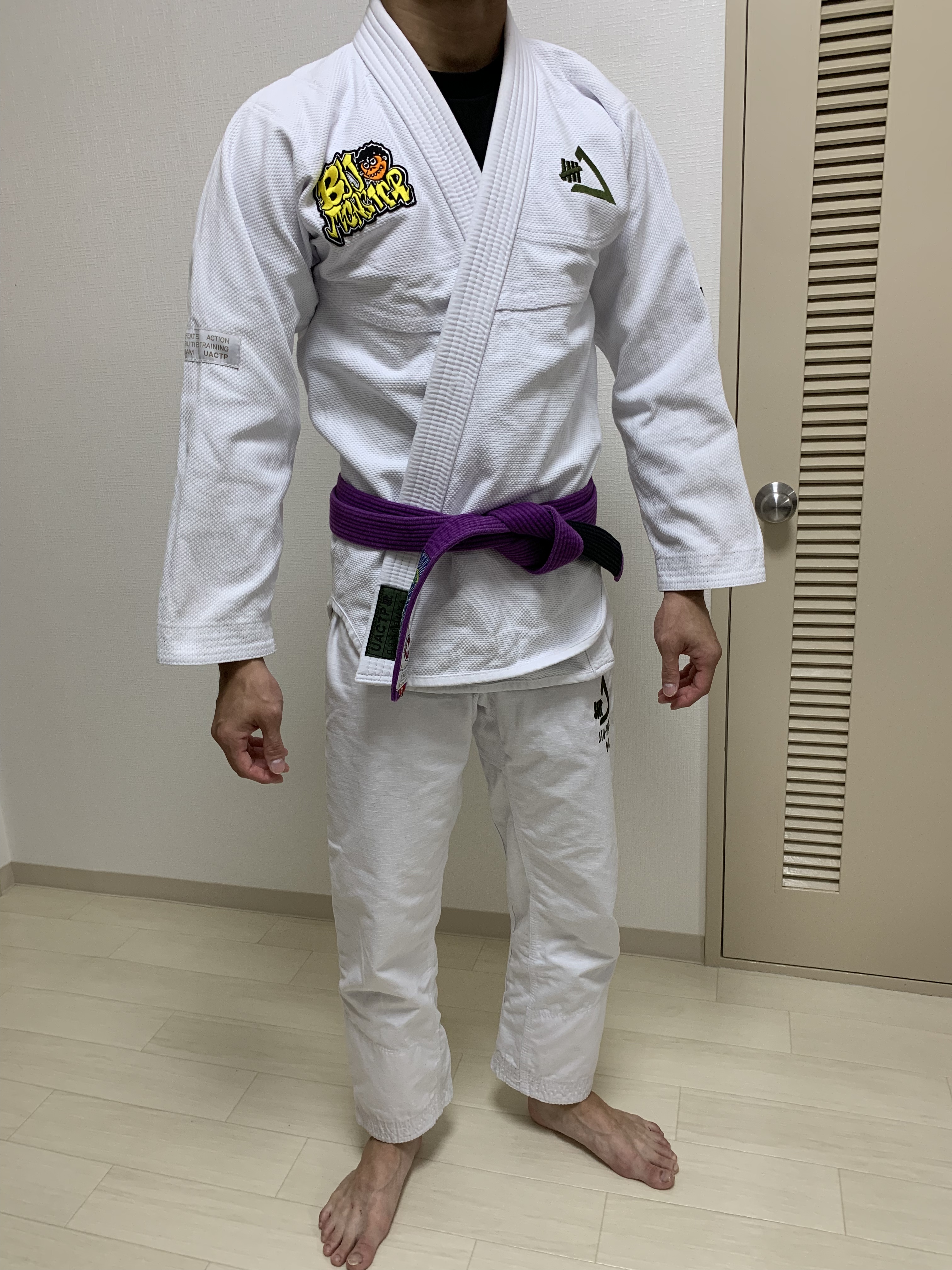 オックスフォードブルー ☆BJJ柔術 新品柔術衣 柔術着 黒A1 - 格闘技